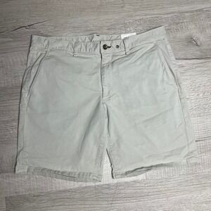 Rag & Bone Mens Fog Grey Chino Shorts Size 36/8 Cotton Stretch Made in USA
